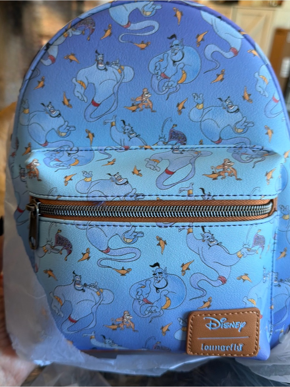 Loungefly Disney Aladdin Genie Abu Magic Mini Backpack - Picture 5 of 5